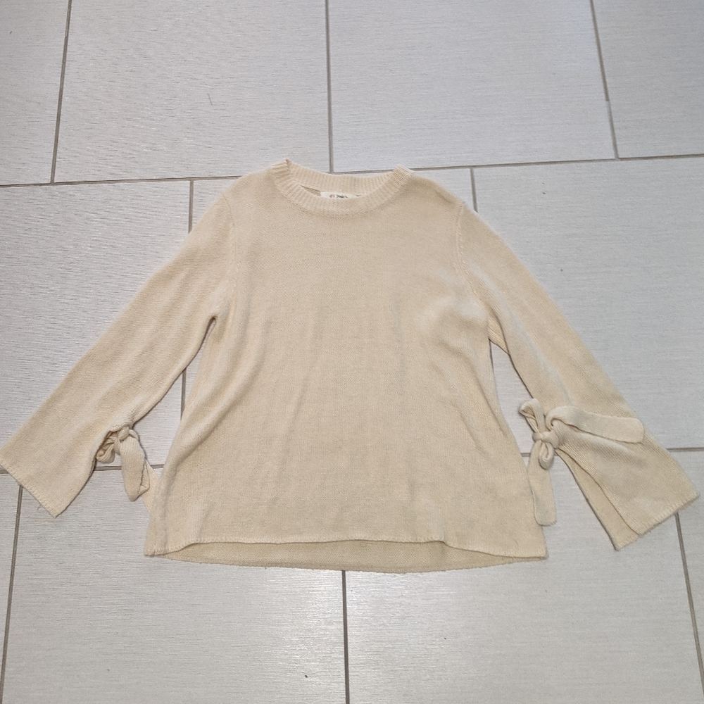 Long beige sweater, size small/medium